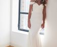 One Shoulder Mermaid Wedding Dress New F the Shoulder Spandex Simple Ivory Wedding Gown Vestido