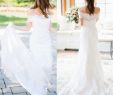 Outdoor Wedding Dresses Inspirational 2019 New Elegant Outdoor Wedding Dresses F Shoulder Short Sleeve Simple Design Lace Mermaid Bridal Gowns Sweep Train Custom Made Summer Wedding