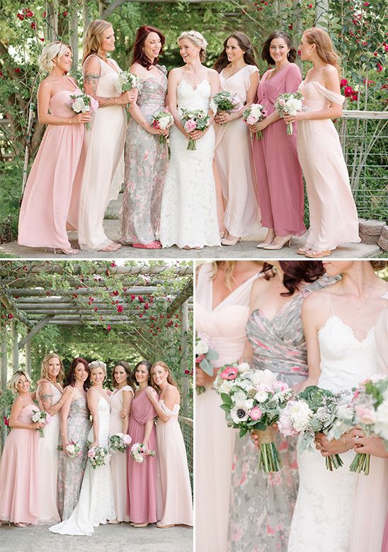 Patterned Wedding Dresses Beautiful Rustic Wedding In Shades Of Pink