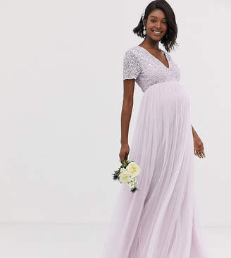 Patterned Wedding Dresses Fresh Sequin Maternity Dress Shopstyle