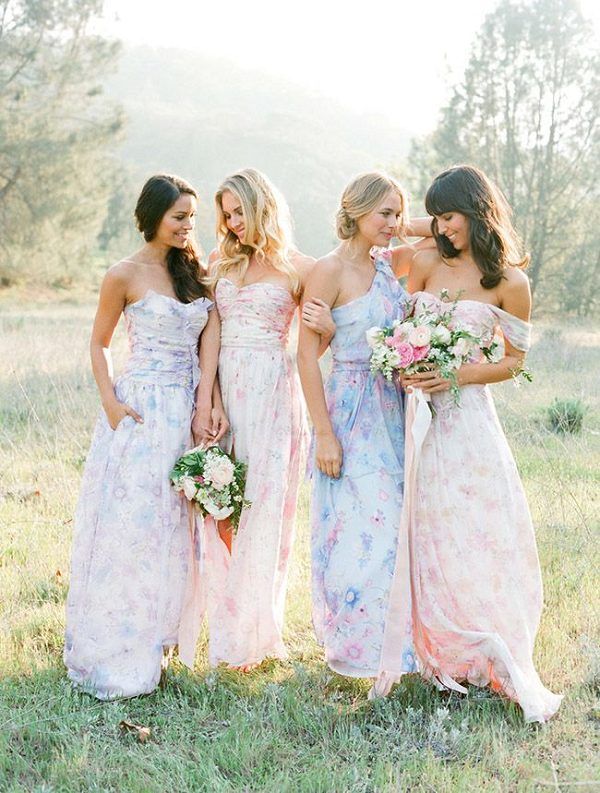Patterned Wedding Dresses New 30 so Pretty Mix N Match Bridesmaid Dresses You Ll Love