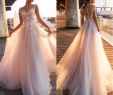 Peach Wedding Dresses Unique Discount 2019 Beach Country Lace Appliques A Line Wedding Dresses Sheer Scoop Neck Tulle Covered button Tulle Long Bridal Wedding Gowns Ba9808 Royal