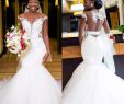 Perfect Wedding Dress Awesome Mermaid Lace Wedding Dresses Sheer Plunging Neck Beaded Beach Bridal Gowns African Court Train Tulle Plus Size Vestido De Novia the Perfect Wedding