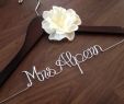 Personalized Hangers for Wedding Dresses Lovely Wedding Hanger Personalized Bride Hanger Bridal Shower