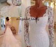 Petite Wedding Dresses Elegant Vintage Sweetheart Wedding Dresses with Long Sleeve 2019 Retro Full Lace Applique Covered button Country Church Bridal Temple Wedding Gown Strapped