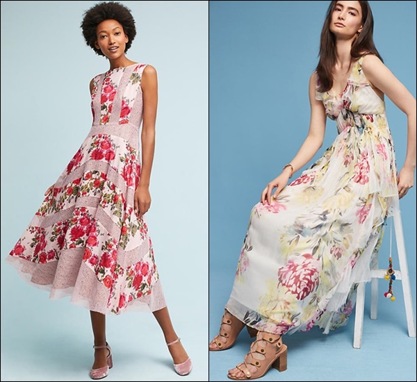 Petite Wedding Guest Dress with Floral Prints