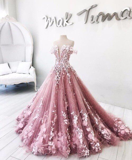 Pink Long Dresses for Wedding Lovely Long Floor Length Ball Gown Quinceanera Dresses evening