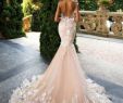 Pink Wedding Dress for Sale Inspirational Mermaid Light Pink Backless Lace Appliques Wedding Dresses