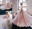 Pink Wedding Dresses 2017 Best Of Discount 2017 New Blush Tulle Wedding Dresses F Shoulders Cap Sleeves Lace Appliques Luxury Bridal Gowns with Court Train Ba4159 Wedding Dress Shop