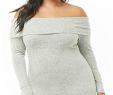 Pinterest Plus Size Awesome Plus Size Brushed Knit F the Shoulder Dress