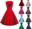 Pinup Girl Wedding Dresses Awesome 2019 Fashion Women Robe Pin Up Dress Retro 2019 Vintage 50s 60s Rockabilly Polka Dot Wedding Party Swing Summer Female Dresses From Boom1994 $16 46