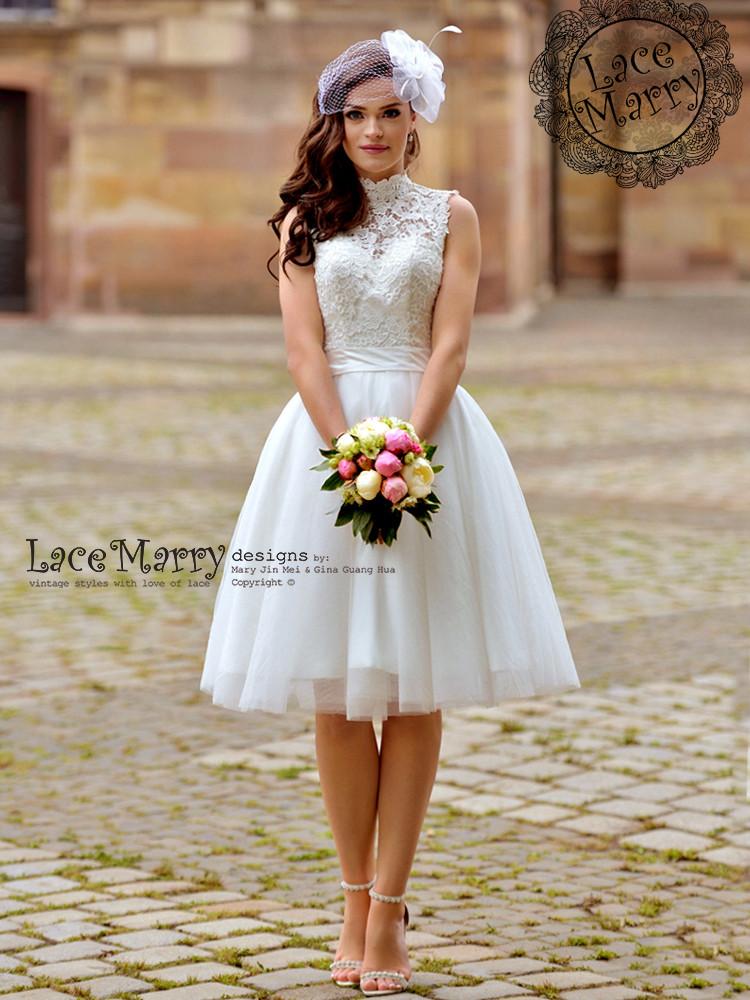 Pinup Girl Wedding Dresses Luxury Short Wedding Dresses by Lacemarry
