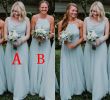 Places to Buy Bridesmaid Dresses Awesome Dusty Blue Country Style Chiffon Bridesmaids Dresses Cheap 2019 A Line Halter Neck Boho Garden Beach Maid Honor Gowns Custom Made Bm Beach