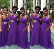 Places to Buy Bridesmaid Dresses Lovely south Bridesmaid Dresses Chiffon Empire E Shoulder Pleats Crystal Belt Floor Length 2019 Nigerian formal Vestidos De Maid Honor Dresses