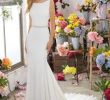 Plain White Wedding Dresses Lovely Voyage by Mori Lee 6898 Leilani Halter A Line with A Keyhole