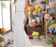 Plain White Wedding Dresses Lovely Voyage by Mori Lee 6898 Leilani Halter A Line with A Keyhole