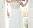 Plus Size Chiffon Wedding Dress New Plus Size Boho Crop top Wedding Dress Perfect for