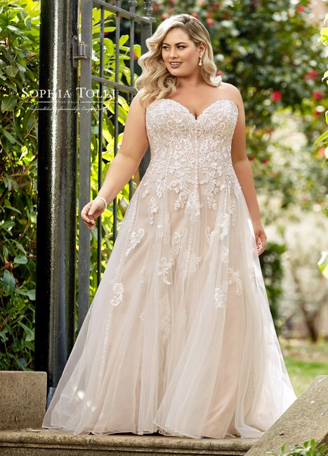 sophia tolli y ls adrienne corset back plus size bridal gown 01 667