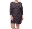 Plus Size Dresses to Wear to A Wedding with Sleeves Inspirational Chicwe Women S 3 4 Sleeves butterfly Printed Cashmere touch Plus Size Dress