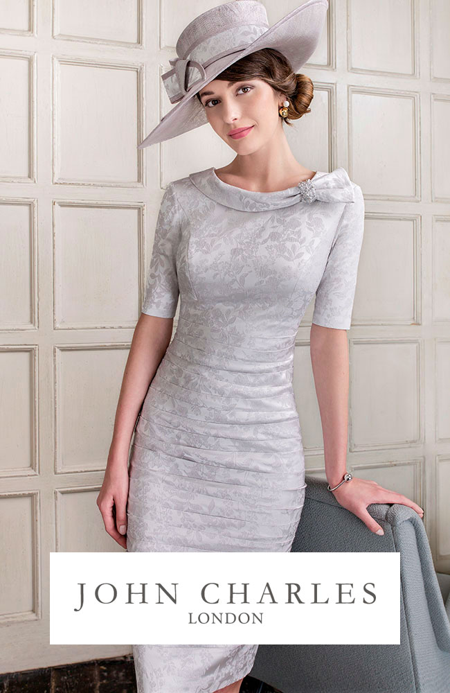 Plus Size Grey Dresses for Wedding Elegant John Charles 2019 Mother Of Bride & Groom Outfits