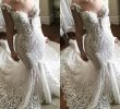 Plus Size Lace Mermaid Wedding Dresses Unique 2018 Mermaid Wedding Dresses Sweep Train Lace Appliques Sweep Train Cap Sleeve Illusion Beach Wedding Dress Plus Size Bridal Gowns Long