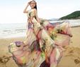 Plus Size Maxi Dresses for Summer Wedding Inspirational Boho Floral Long Beach Maxi Dress Lightweight Sundress