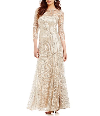 Plus Size Sheath Wedding Dress Elegant Tahari asl Women S Clothing