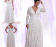 Plus Size Silver Wedding Dresses Beautiful Discount Fengyudress Lace Plus Size Wedding Dress Removable Long Sleeves V Neck Wedding Gowns Floor Length A Line Backless Bridal Dress Custom Made