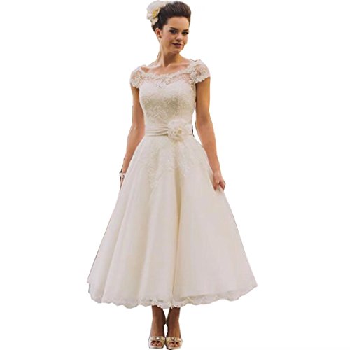 Plus Size Tea Length Wedding Dresses with Sleeves Lovely Tea Length Wedding Dress