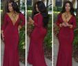 Plus Size Trumpet Dress Beautiful 2019 Plus Size African Burgundy Prom Dresses Gold Applique High Neck Long Sleeves Trumpet Chiffon Mermaid formal Celebrity evening Gowns Pink Dresses