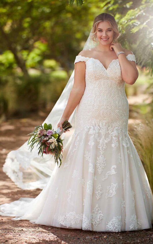 Plus Size Vintage Wedding Dresses Elegant Vintage F the Shoulder Wedding Gown In 2019