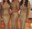 Plus Size Wedding Guest Dresses Cheap Beautiful New Sparkly Gold Sequined Ruffles Mermaid Long Beach