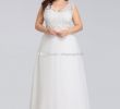 Plus Size White Dresses for Wedding Inspirational Ever Pretty Plus Size Lace White Sleeveless evening Party Dress Deep V Neck Long Wedding Prom Gown Floor Length A Line Dress Y Maxi Dress