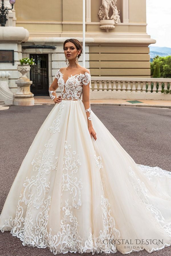 Popular Wedding Dresses 2017 Elegant Crystal Design Haute & Sevilla Couture Wedding Dresses 2017