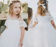 Pretty Dresses for Wedding Unique 2019 Pretty Lace Tulle Flower Girls Dresses White F the Shoulder Ball Gowns Holy First Munion Dresses Country Wedding Party Girls Gowns Mother