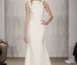 Pronovias New York Lovely Confectioned In Brocade Crepe Raim Gown is Simple In the