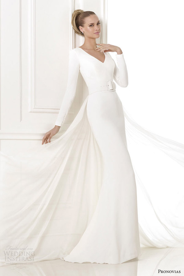 pronovias atelier 2015 pre kaela long sleeve wedding dress