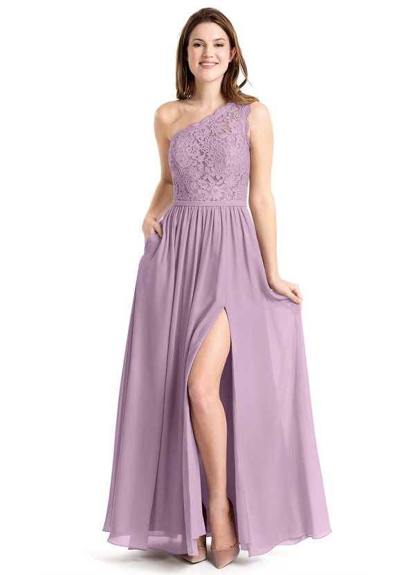 Purple and Silver Wedding Dress Luxury Azazie Demi