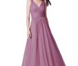 Purple Dresses to Wear to A Wedding Luxury V Neck Ruched Waist Long formal Dress