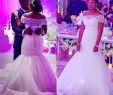 Purple Plus Size Wedding Dress New African Mermaid Wedding Dresses F the Shoulder Beaded Collar Illusion Tulle Plus Size Wedding Dress Back Lace Up Floor Length Bridal Gowns Tea
