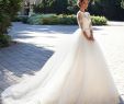 Quarter Sleeve Wedding Dresses Awesome Tulle with Lace Applique Long Train Three Quarter Sleeve