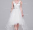 Really Cheap Wedding Dresses Beautiful asymmetrical A Line Princess Satin Tulle Chic Wedding Dresses Sleeveless