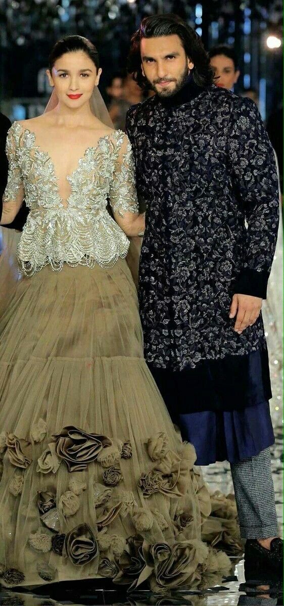 Reception Gowns Elegant Alia and Ranveer Singh Indianfashion