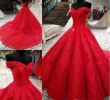 Red Bridal Gown Awesome Discount 2018 Charming Red Ball Gown Wedding Dresses F Shoulder Lace Up Back Beaded Bridal Dresses Custom Made Luxurious Wedding Gowns Strapless A