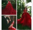 Red Bridal Gown Lovely Red Lace Mermaid Beach Y Zuhair Murad Empire Waist Wedding Guest Dress Vintage Ball Gown Dresses Vestido De Casamento Bridal Gowns