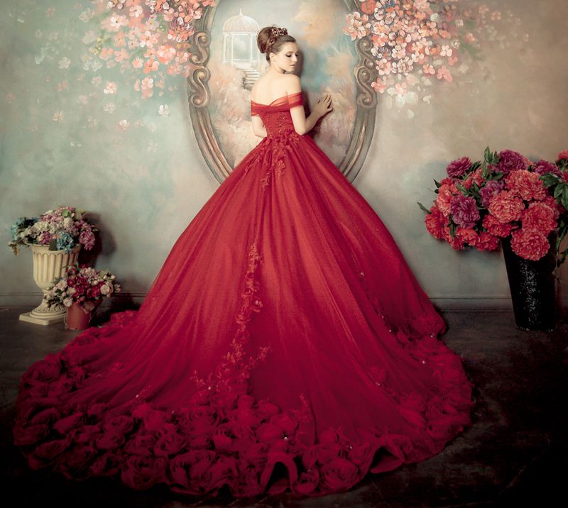 Red Bridal Gown Unique Pin On Pre Wedding Dresses