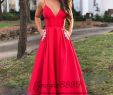 Red Dresses to Wear to A Wedding Inspirational 2019 Red Spaghetti formal evening Dresses V Neck evening Gowns with Pocket Lace Beaded Custom Made Prom Dresses Party Wear Plus Size