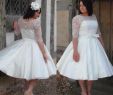 Retro Tea Length Wedding Dresses Unique 50s Lace Tea Length Dress – Fashion Dresses