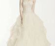 Ruffled Skirt Wedding Dresses Beautiful Oleg Cassini Oleg Cassini Strapless Ruffled Skirt Wedding Dress Wedding Dress Sale F