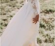Rustic Lace Wedding Dresses Inspirational A Line Scoop Lace Wedding Dress Long Sleeve Rustic Wedding